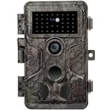 GardePro A3S Wildkamera 24MP 1080P H.264 HD Video Wildtierkamera mit Klarer 30M No Glow Infrarot 0.1S Schnelle Trigger Nachtsicht Bewegungsmelder, 120° Erfassungswinkel, IP66 Wasserdicht