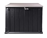 Ondis24 Mülltonnenbox Storer Basic Gerätebox abschließbar für 2 Mülltonnen (842 Liter, Anthrazit-Grau)